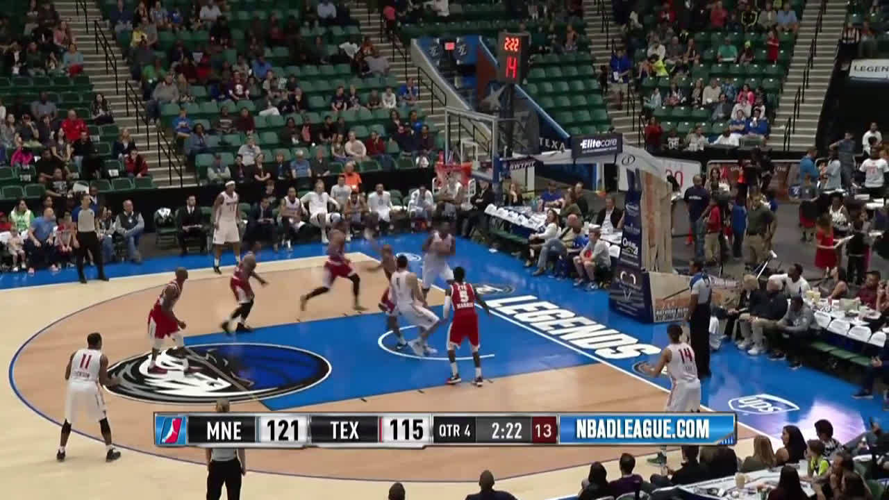 Drive, behind back, wrap around pass to Jones