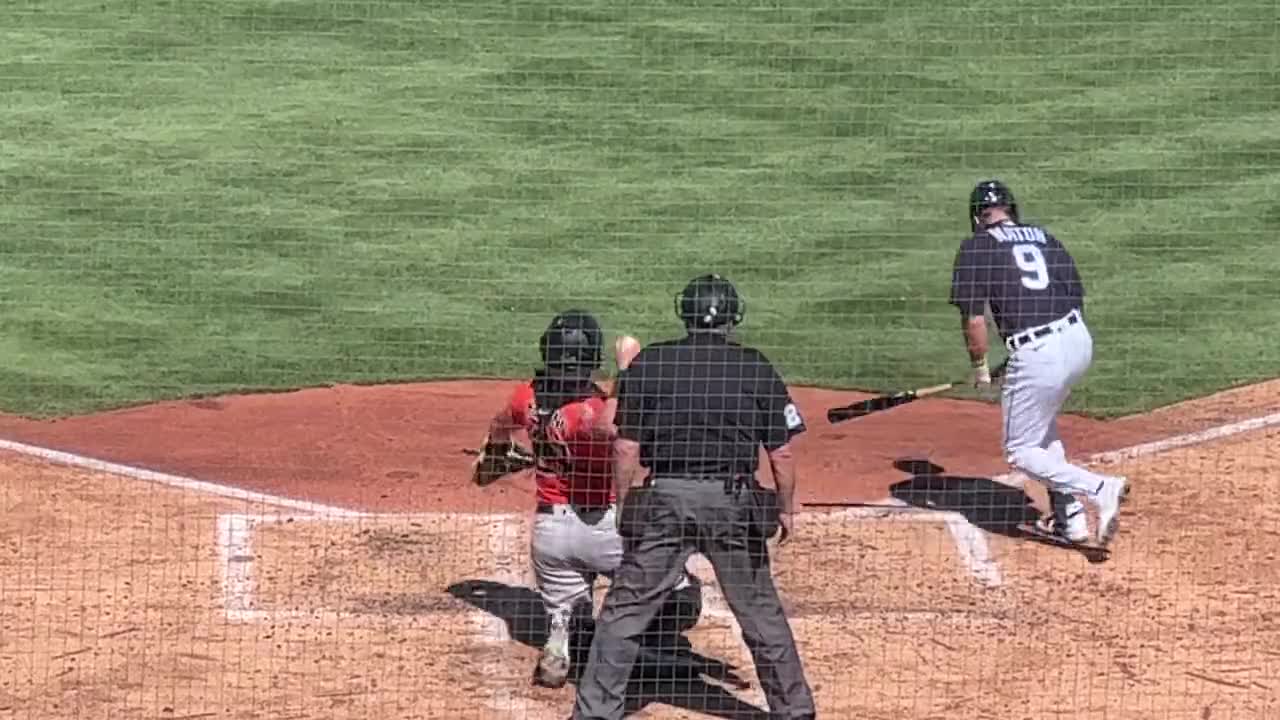 Highlight] Nick Maton gets brushed back with a high and inside pitch, but  immediately gets back into the box to avoid an automatic strike : r/baseball