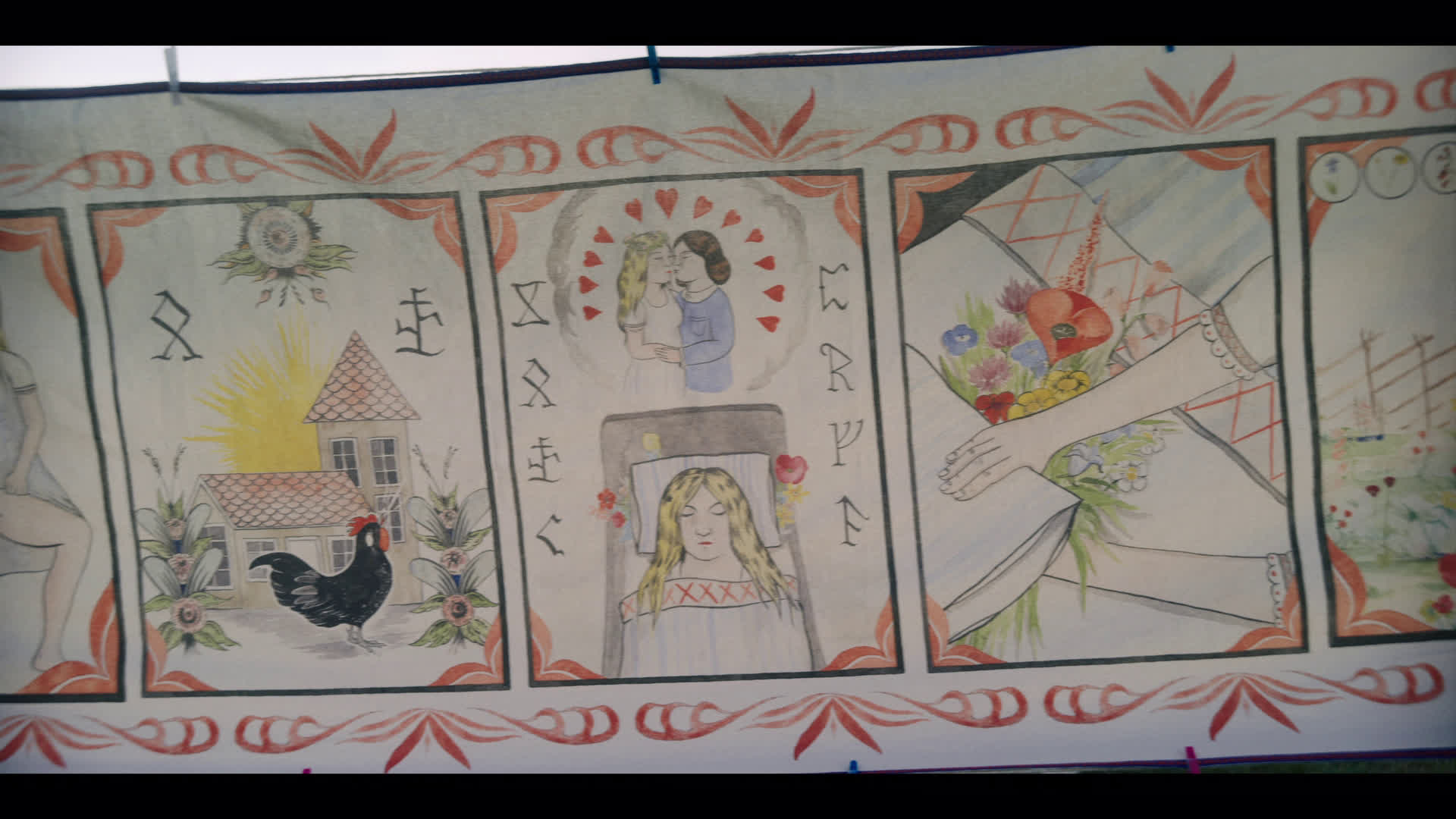 Midsommar love potion tapestry