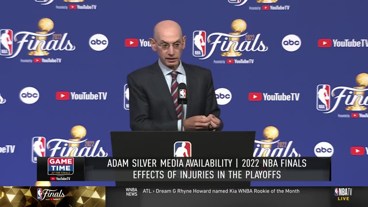 Adam Silver on reducing the 82 game regular season format I m not against potentially changing the format of the season if we can demonstrate that s gonna have a direct impact on injuries.We