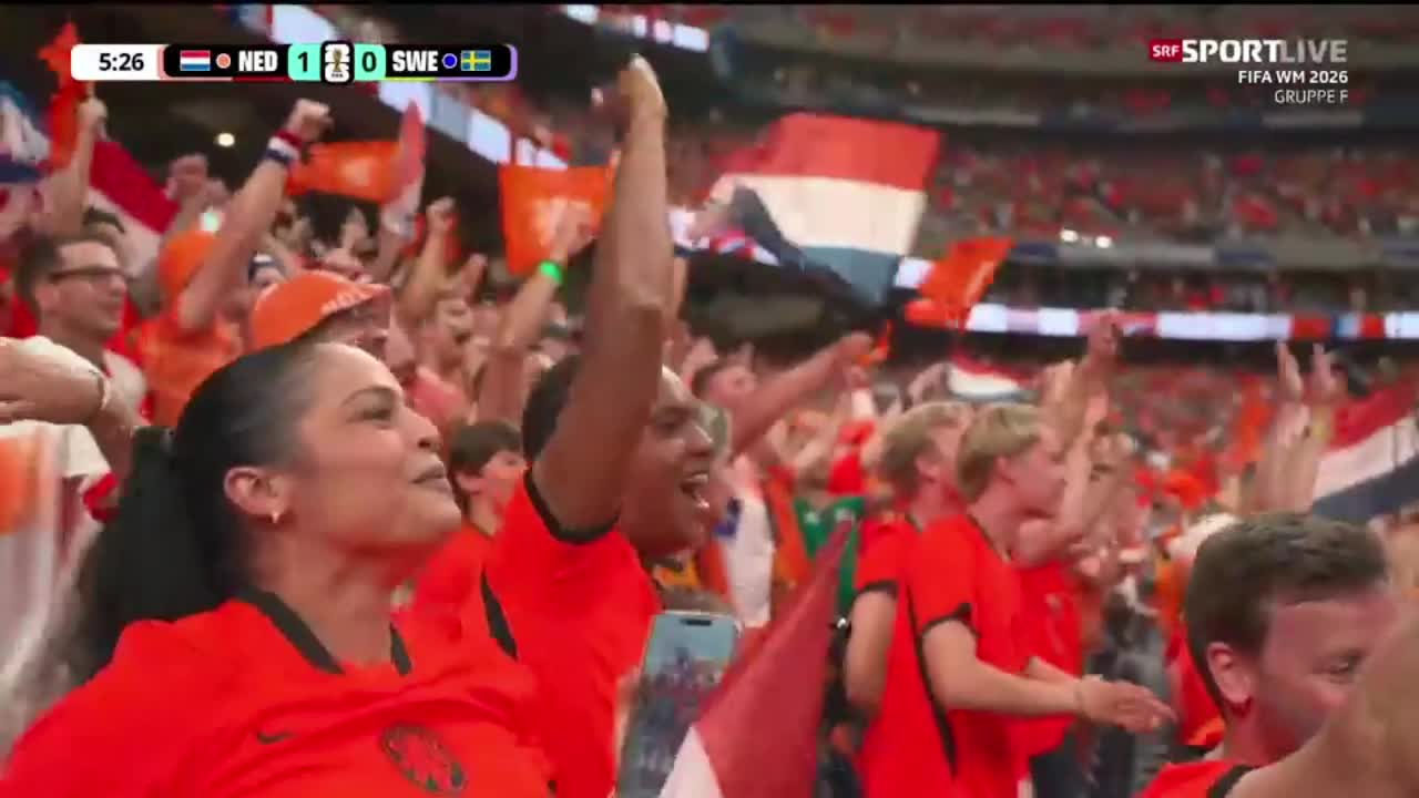 Netherlands 1 - 0 Sweden - Brian Brobbey 6'