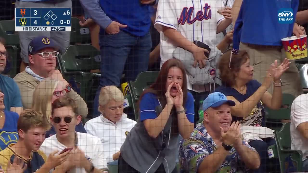 NYM@MIL]: Pete Alonso breaks the silence with a towering three run homer  off Corbin Burnes to put the Mets up 3-0 in the top of the 4th : r/baseball