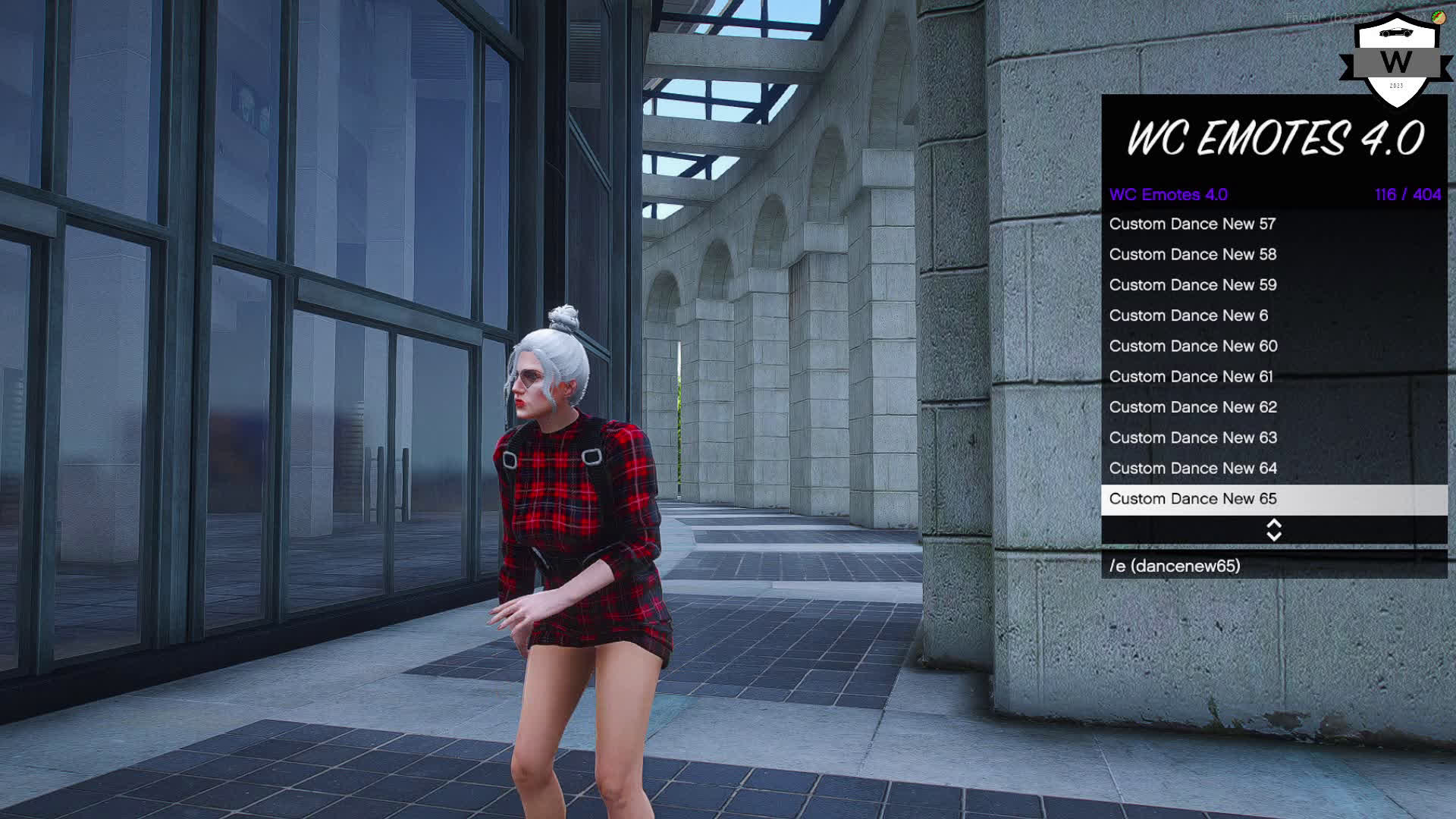 DP Emotes v4.0 FiveM animation menu preview