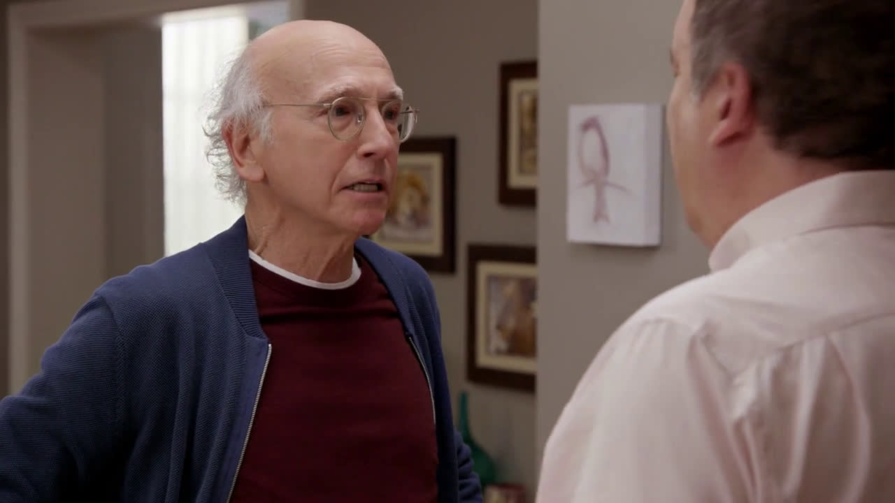 Curb Your Enthusiasm - Larry suffers a Buckner moment - Season 8