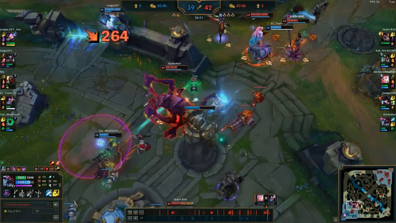 Just a fed Cho'gath with 3 earth drake and the earth soul, n