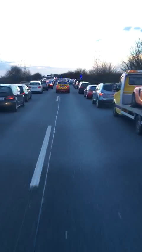 German autobahn rescue alley