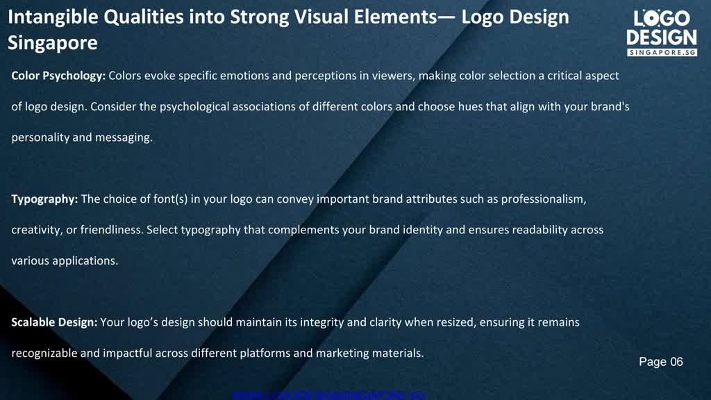 Watch Intangible Qualities into Strong Visual Elements— Logo Design ...
