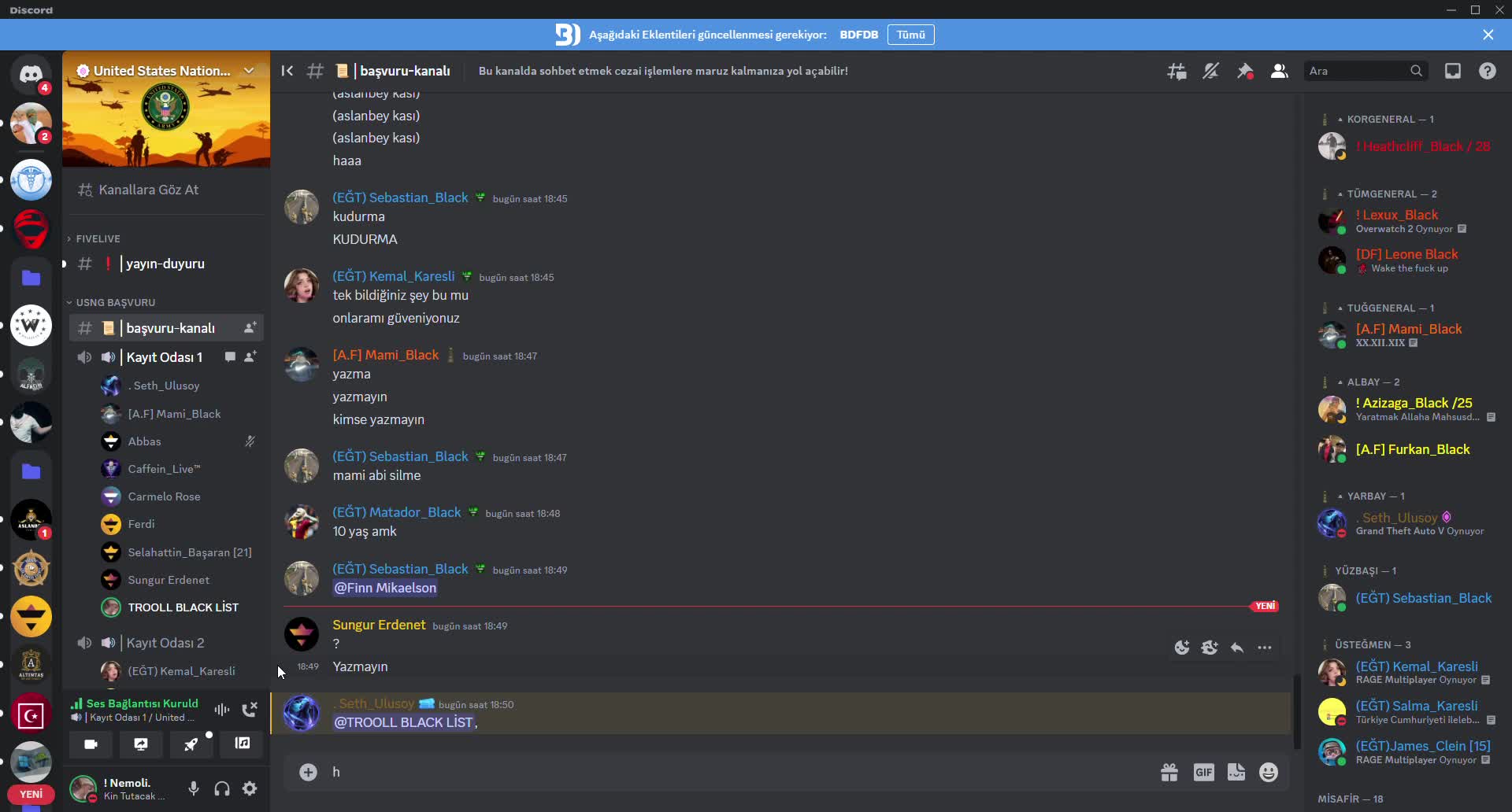Watch #📜│başvuru-kanalı _ United States National Guard - Discord 2023 ...