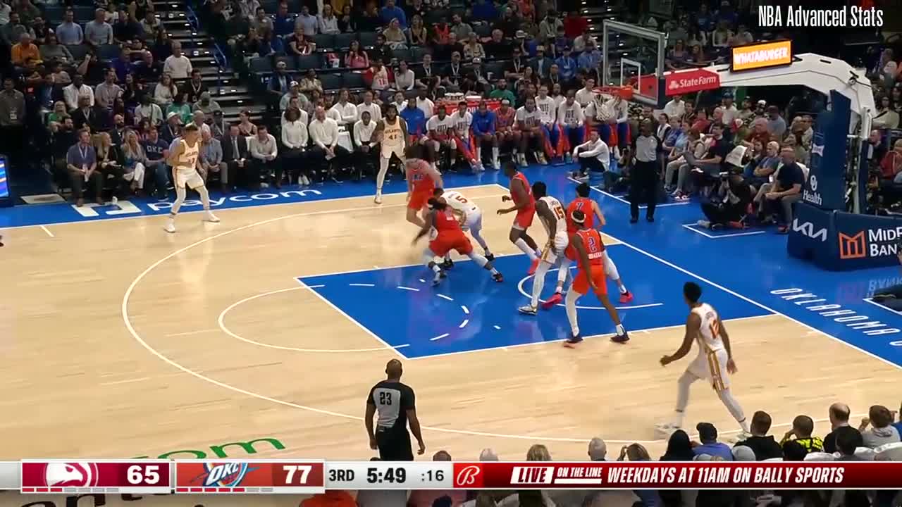 Murray pressured, ball goes out of bounds