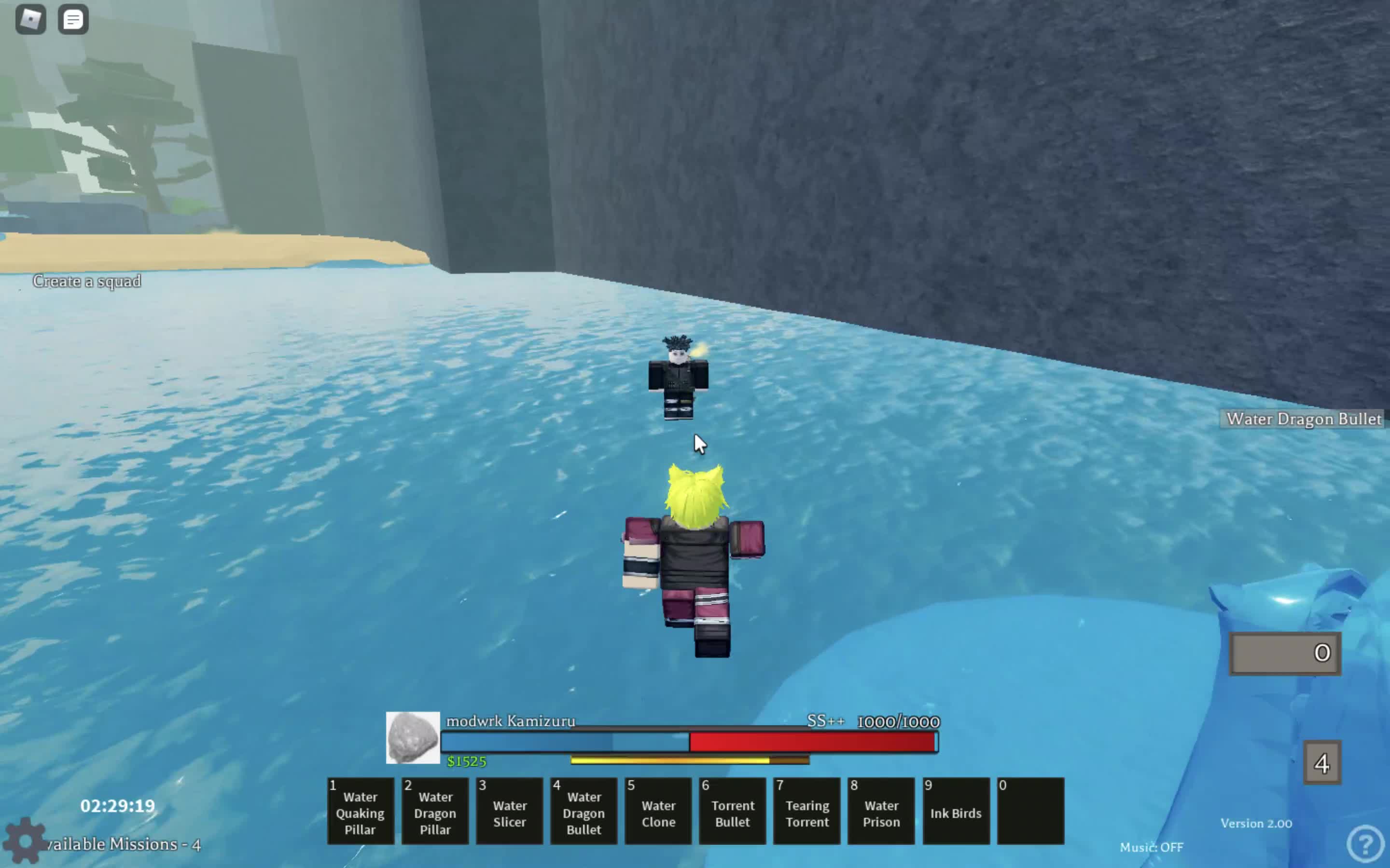 Water Dragon Bullet Water skilltree