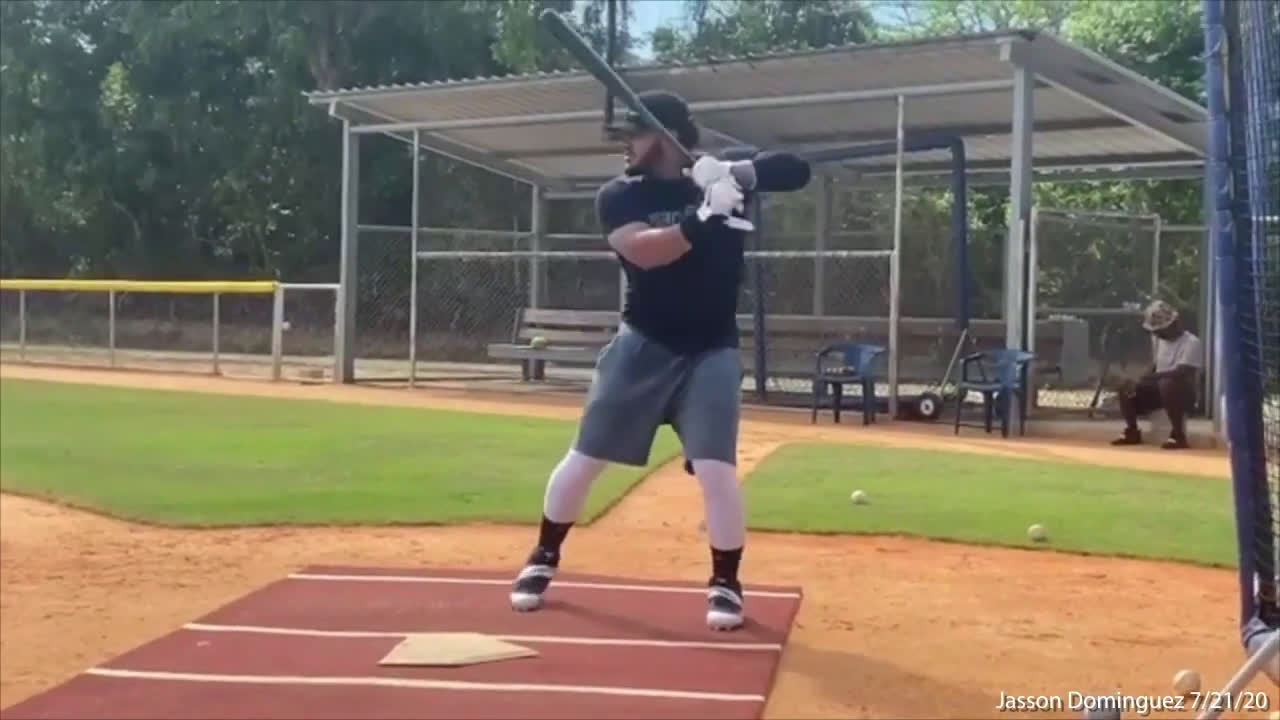 Highlight] Yankees Prospect 17 Year Old Phenom Jasson Dominguez Is  Outrageously Huge : r/baseball