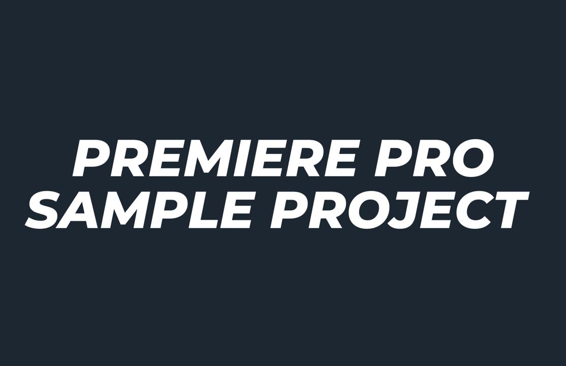 Premiere Pro Sample