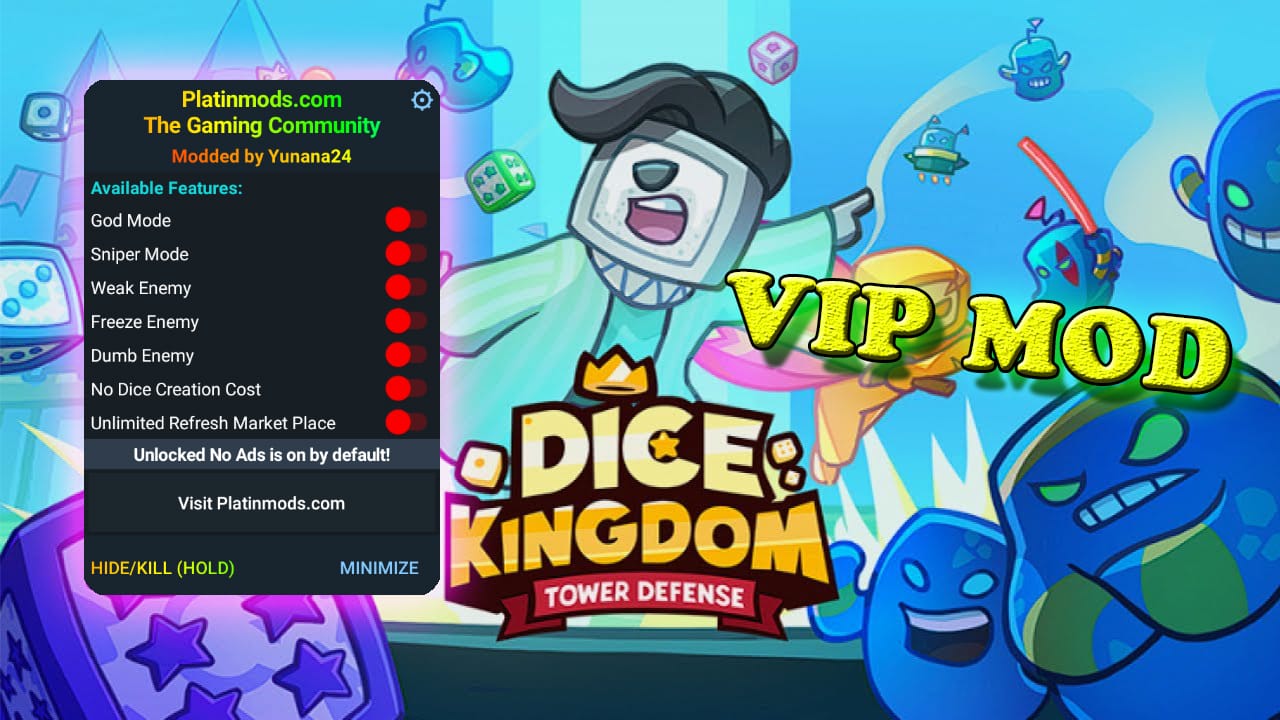 Android VIP - Dice Kingdom Tower Defense MEGA MOD Menu APK