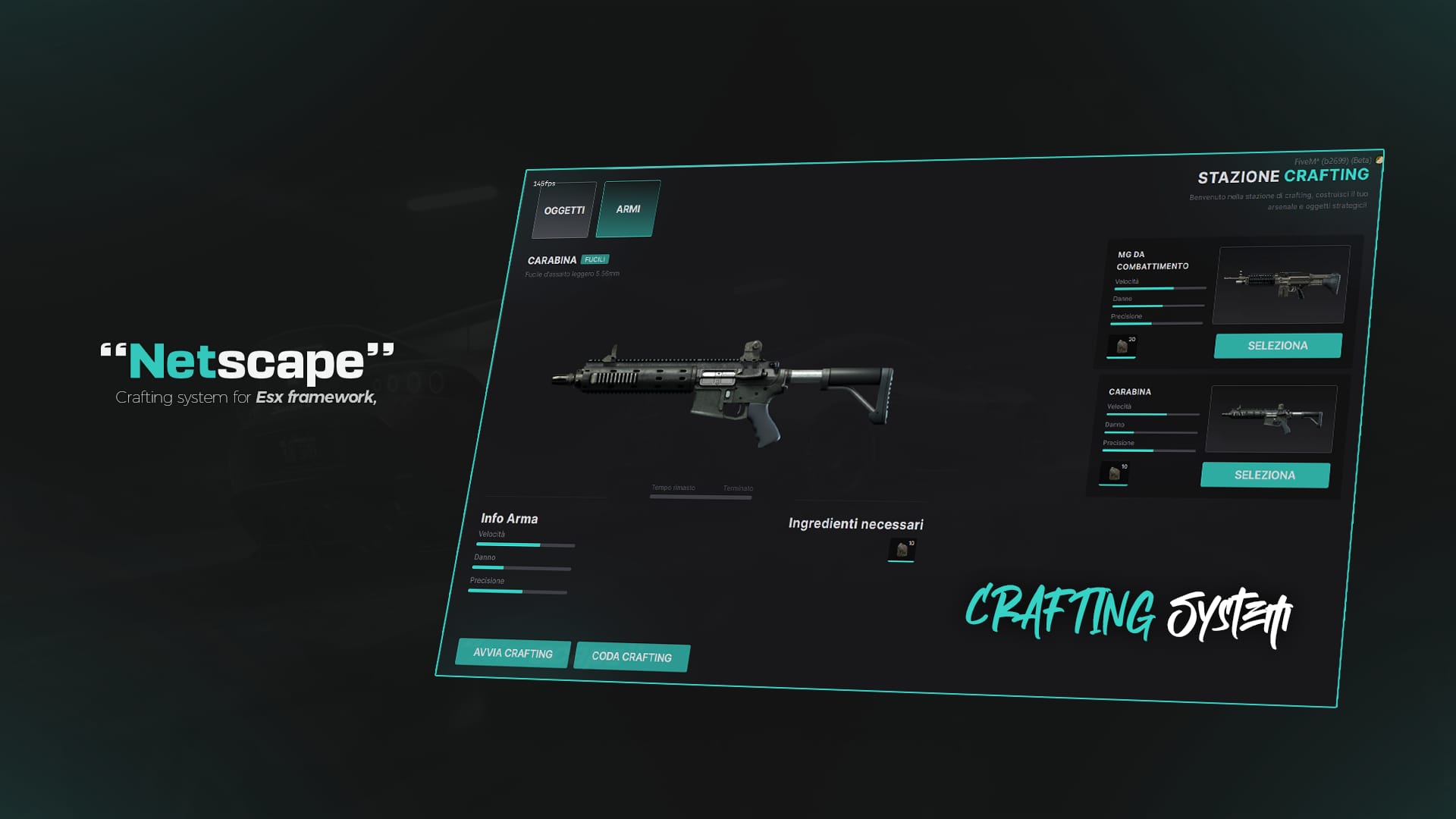NETSCAPE ESX CRAFTING SYSTEM