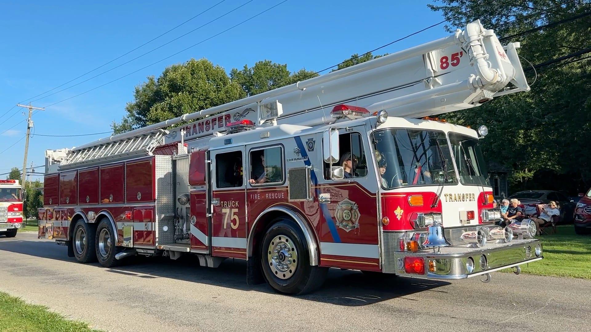 Watch HiDef Transfer Volunteer Fire Department's Truck 75 At The