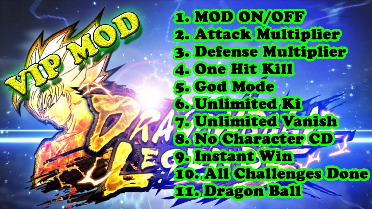 Dragon Ball Legends MOD MENU v4.34.0 APK / Dragon Ball Legends hack /  dragon ball legends mod 