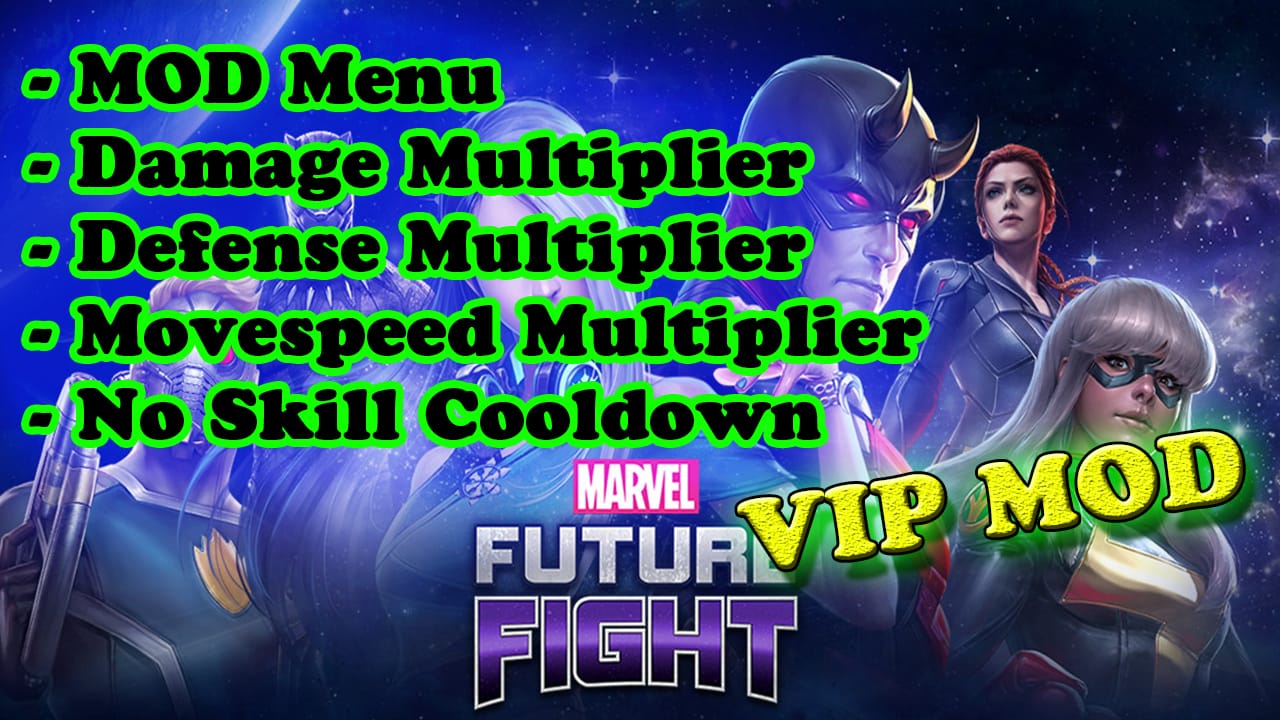 MARVEL Future Fight Ver. 9.6.1 MOD Menu APK, Damage, Defense, Movespeed &  Skill Cooldown