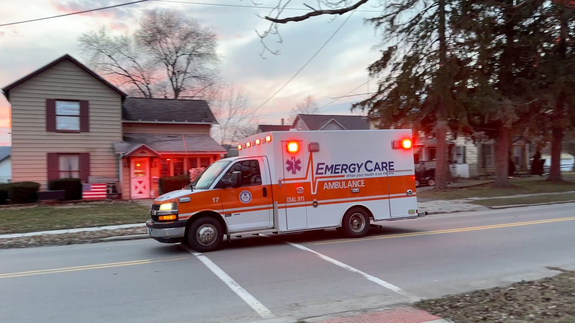 Watch HiDef: Greenville's EmergyCare Ambulance Responding To A Medical ...