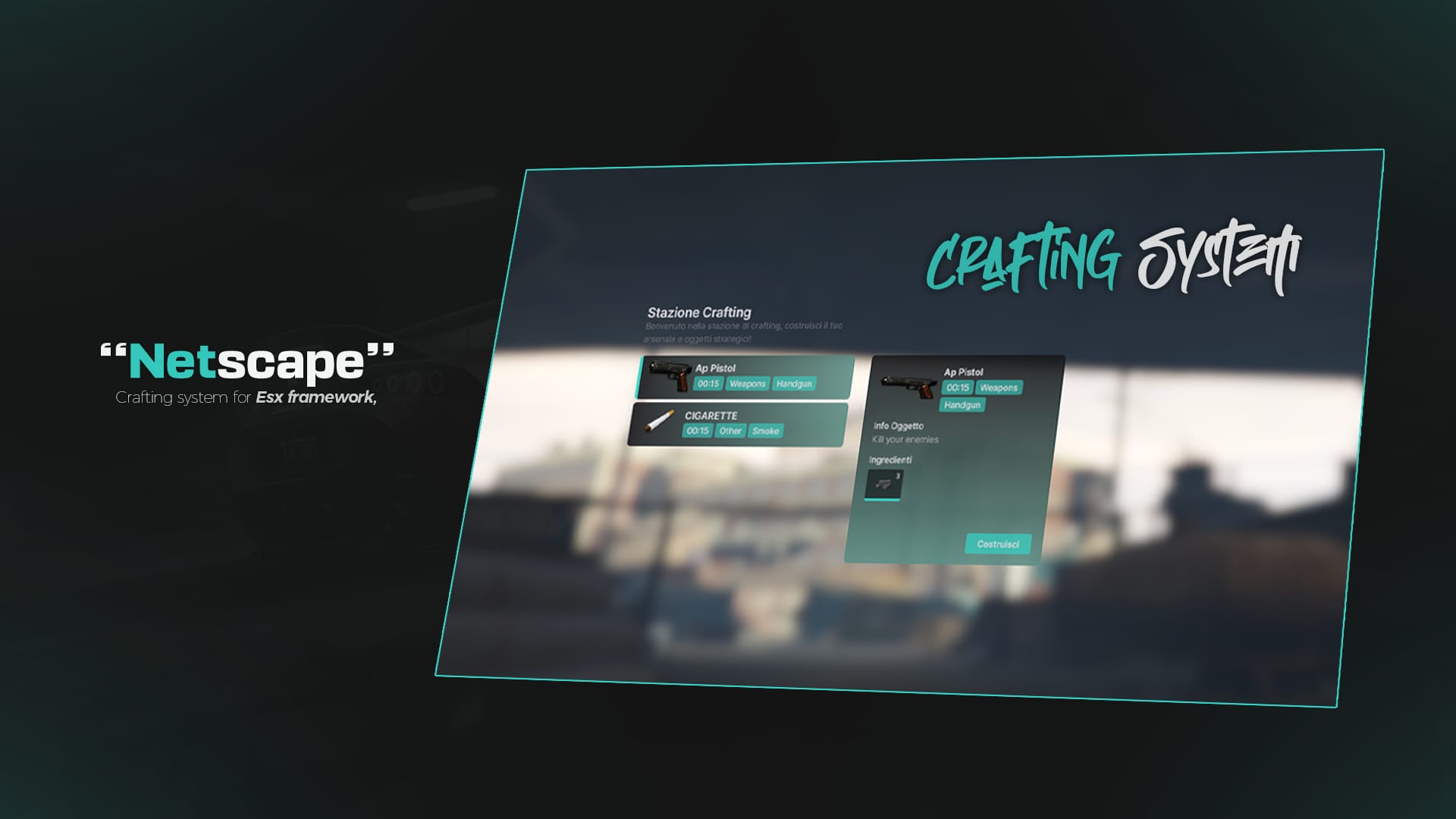 NETSCAPE ESX CRAFTING SYSTEM