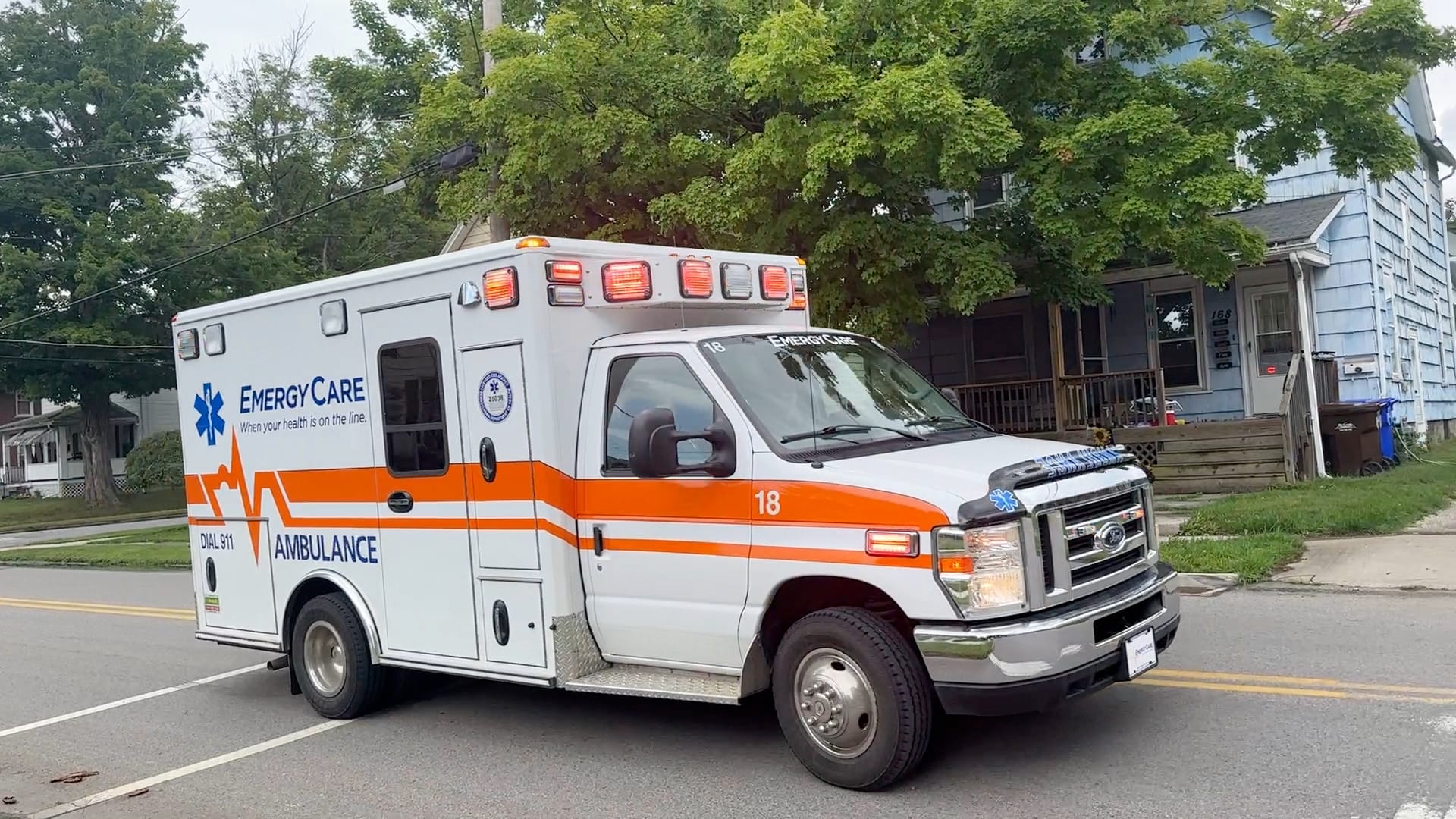 Watch HiDef: Greenville's EmergyCare Ambulance Responding To A Medical ...