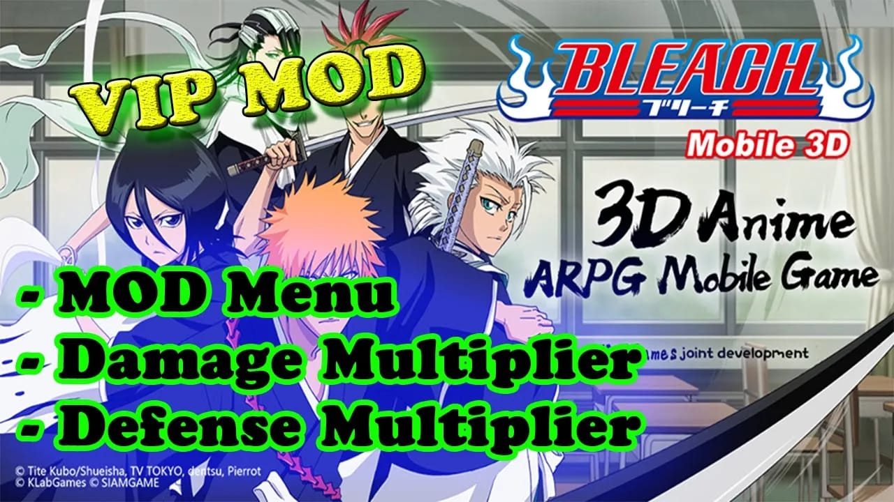 BLEACH Mobile 3D Ver. 19.1.1 MOD Menu APK, Damage Multiplier, Defense  Multiplier