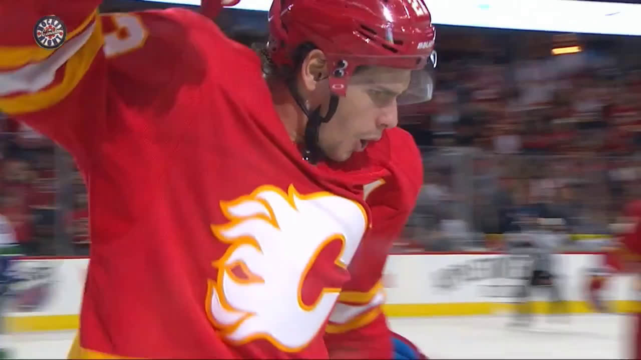 Gaudreau with a perfect pass to Monahan with a per