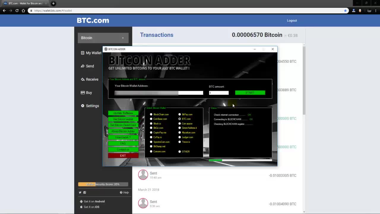 btc package adder