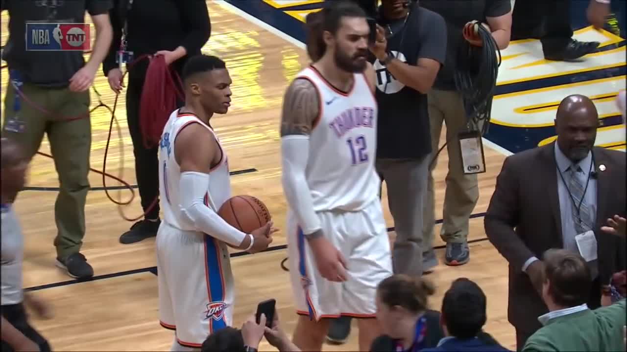 Russell Westbrook Pushes Away Denver Nuggets Fan After Fan Gets In ...