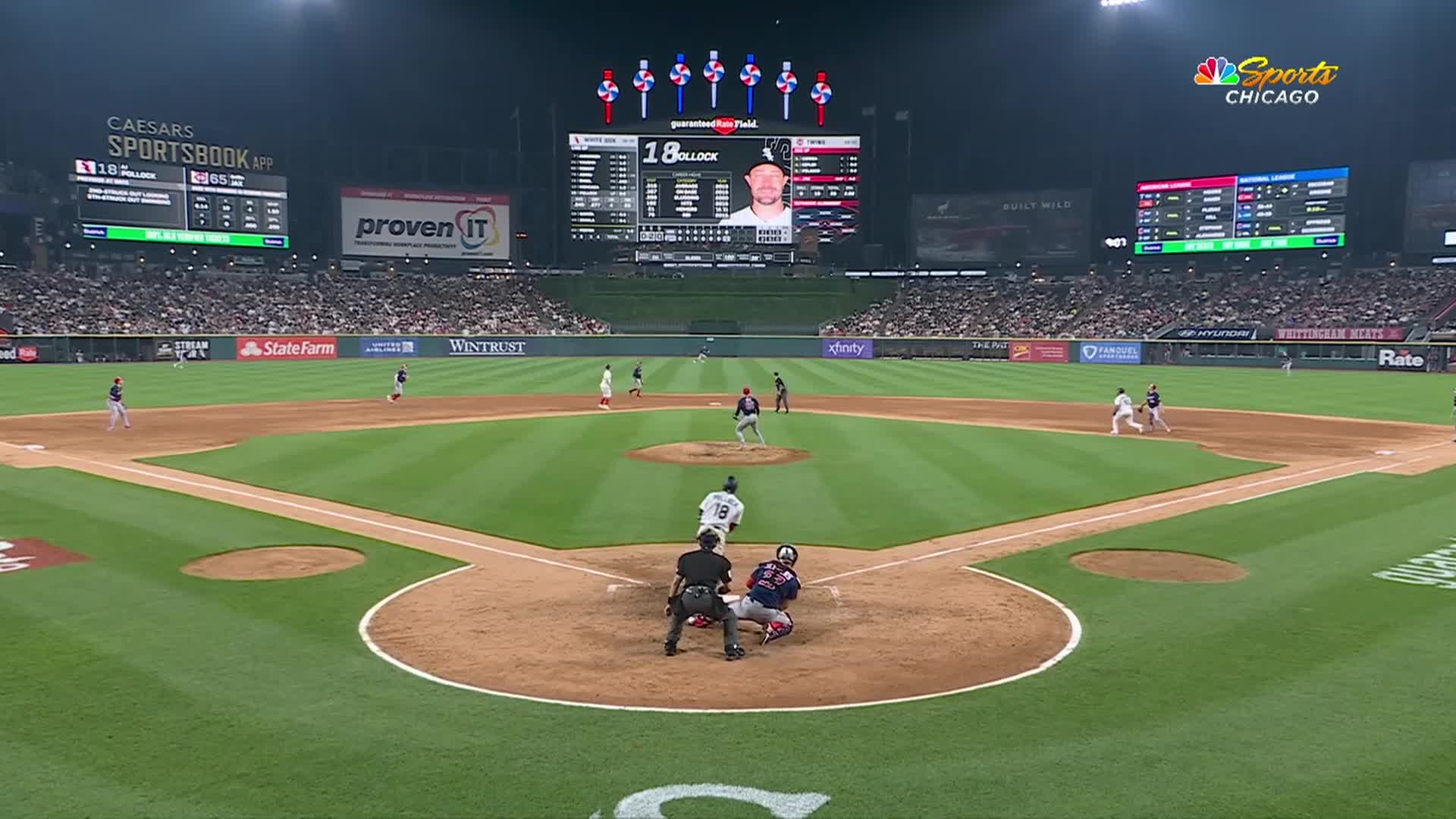 Willians Astudillo takes off his hat to catch a pop-up with his