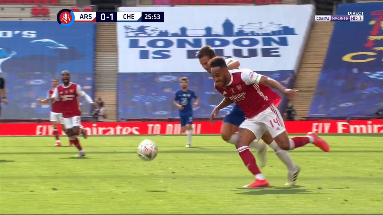 Video Aubameyang Scores In Final For Arsenal Vs Chelsea