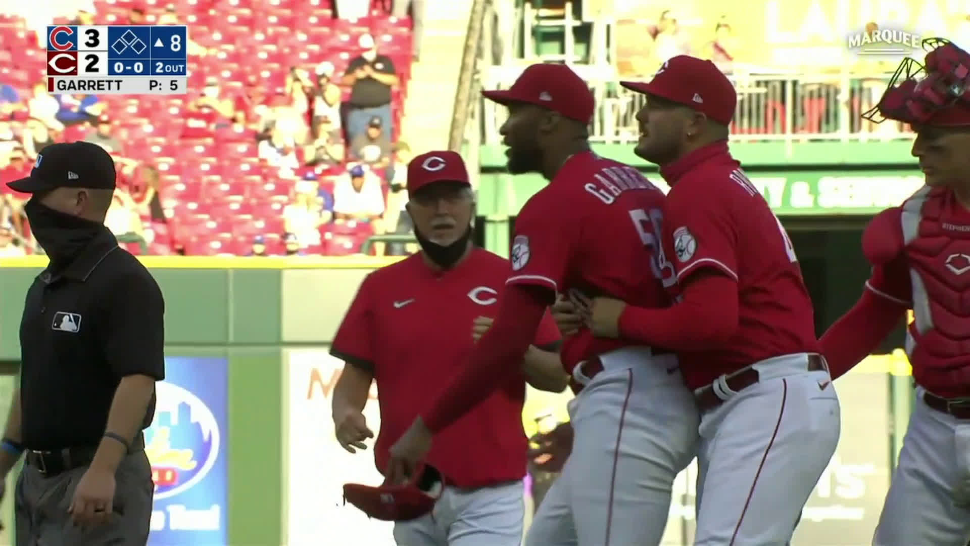Watch 5/1/21 Cubs Reds benches clear Streamable