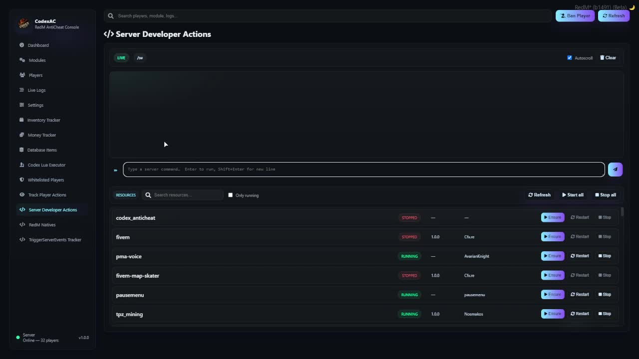 Watch CodexStudios RedM Anticheat | Streamable