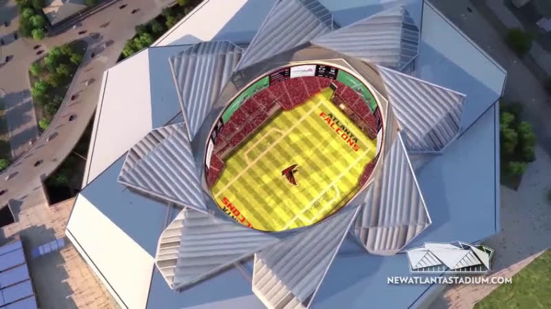 new falcons stadium retractable roof