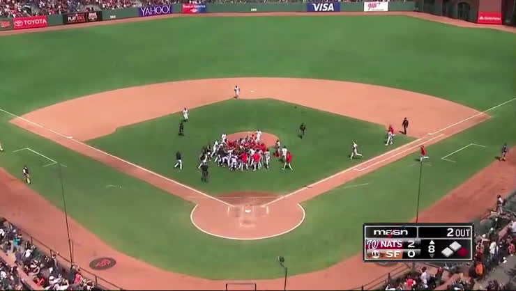 Il Video Della Rissa Tra Giocatori Di Baseball A San Francisco Flashes Il Post