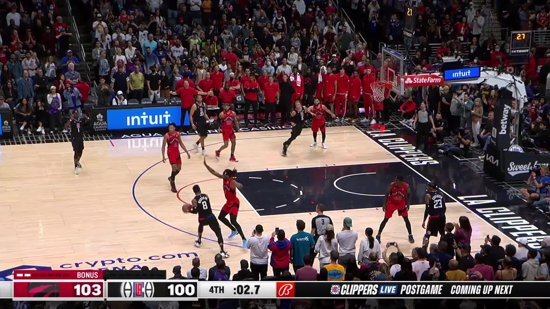 Highlight] Precious Achiuwa plays great lockdown defense on Morris at the  perimeter to deny the Clippers a chance to tie the game : r/nba