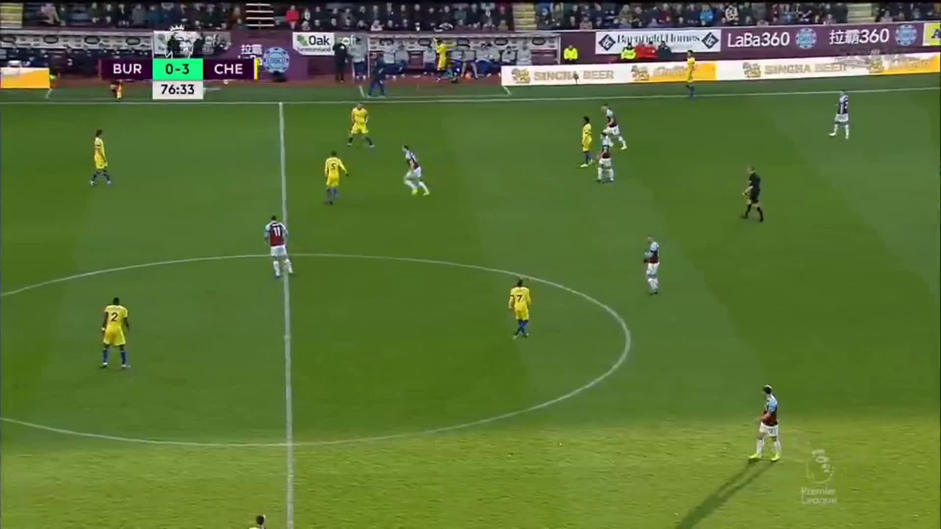 Chelsea Build-up vs Burnley