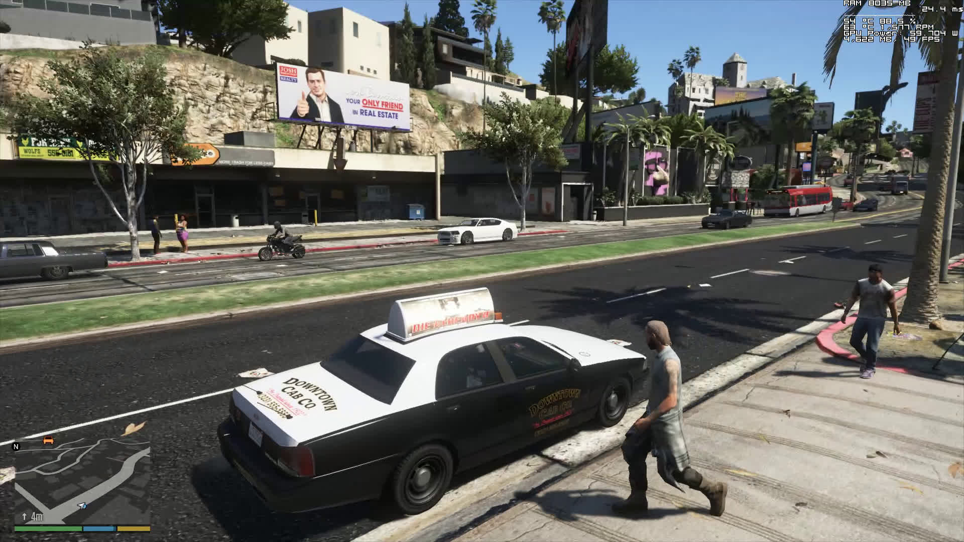 Grand Theft Auto V Taxi Driver Shenanigans