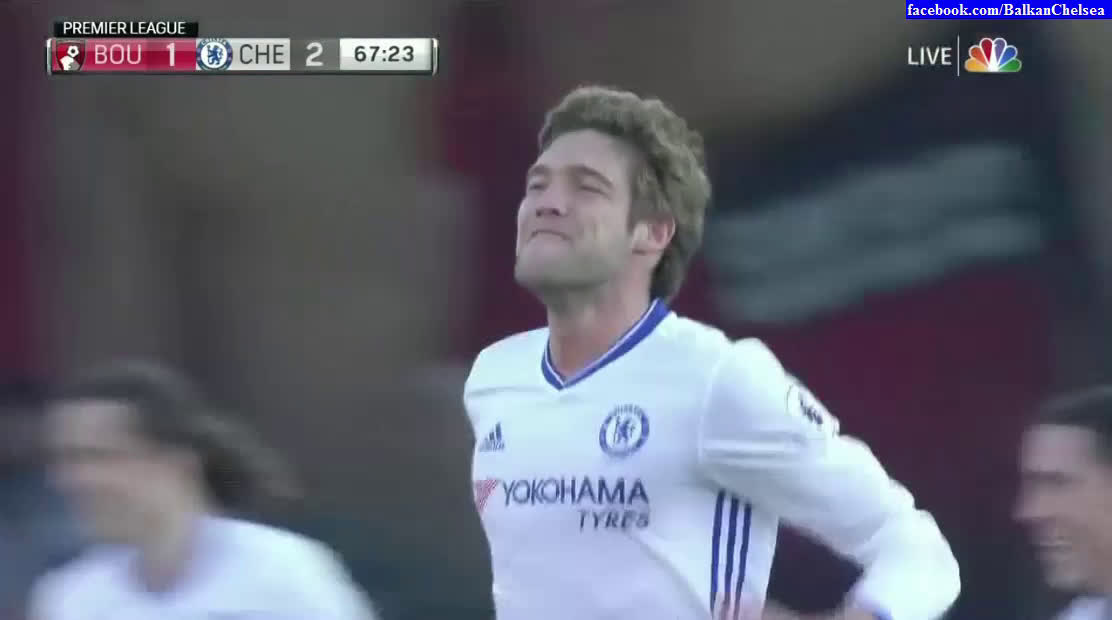 Alonso Goal Alonso goal for 1-3 / Bournemouth v Chelsea 8th apr 2017