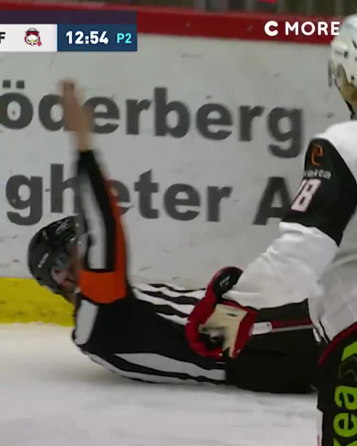 Referee falling