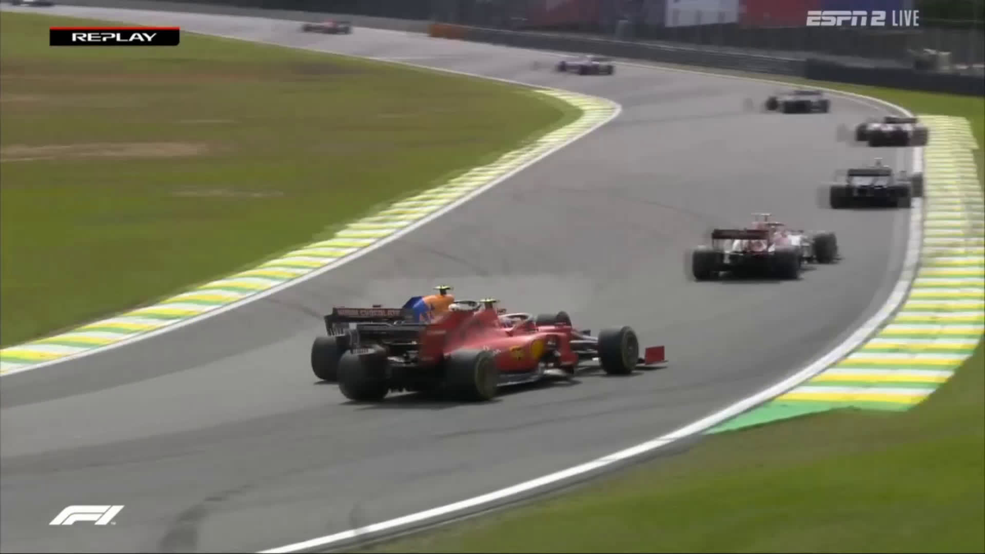 Watch a replay of Charles Leclercs overtakes in 2019 F1 Brazilian GP
