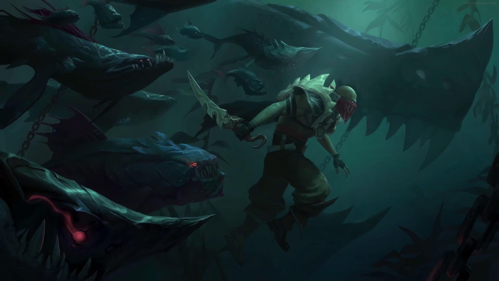 Pyke League of Legends Game Live Wallpaper