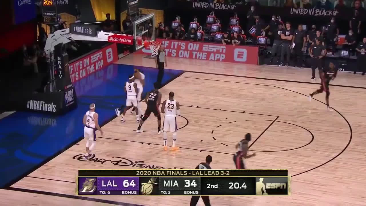 Video Highlights Miami Heat Los Angeles Lakers 93 106 Gara 6 Playoff Nba 2020