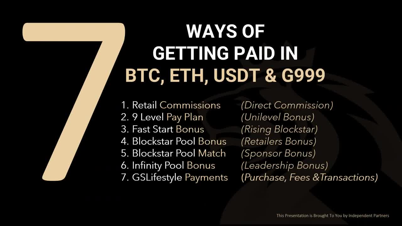 7 WAYS OF GETTING PAID -B.H.