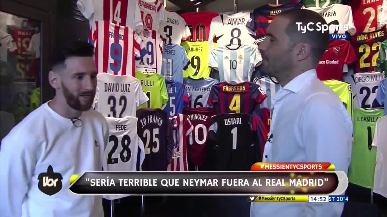 Messi: "Me estimula ver al Madrid en la final de la Champions".