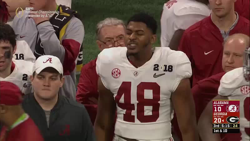 Bama Player Who Tried to Fight a Coach Later Made a Game-Changing Play