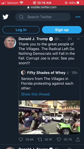 DJT Tweet White Power