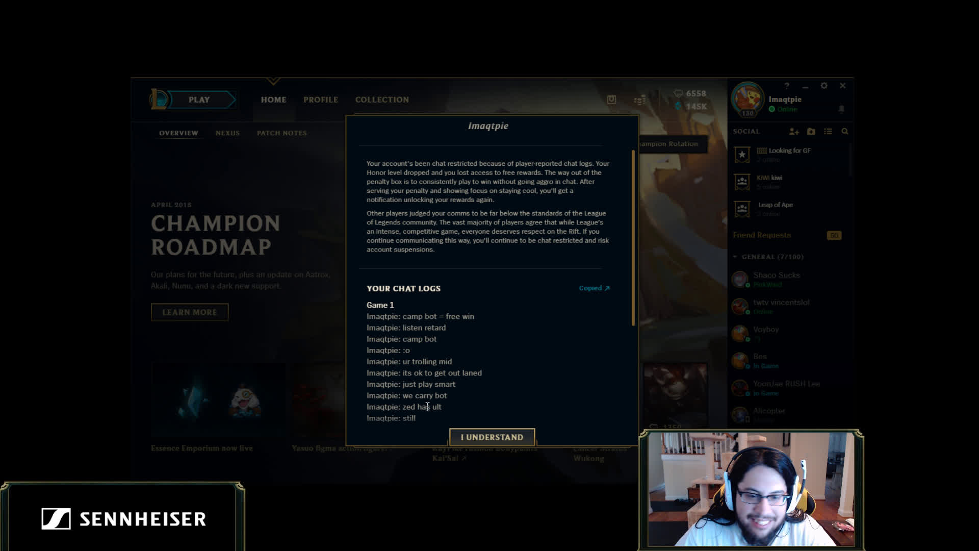 Imaqtpie Gets Chat Restricted In League Of Legends Dbltap