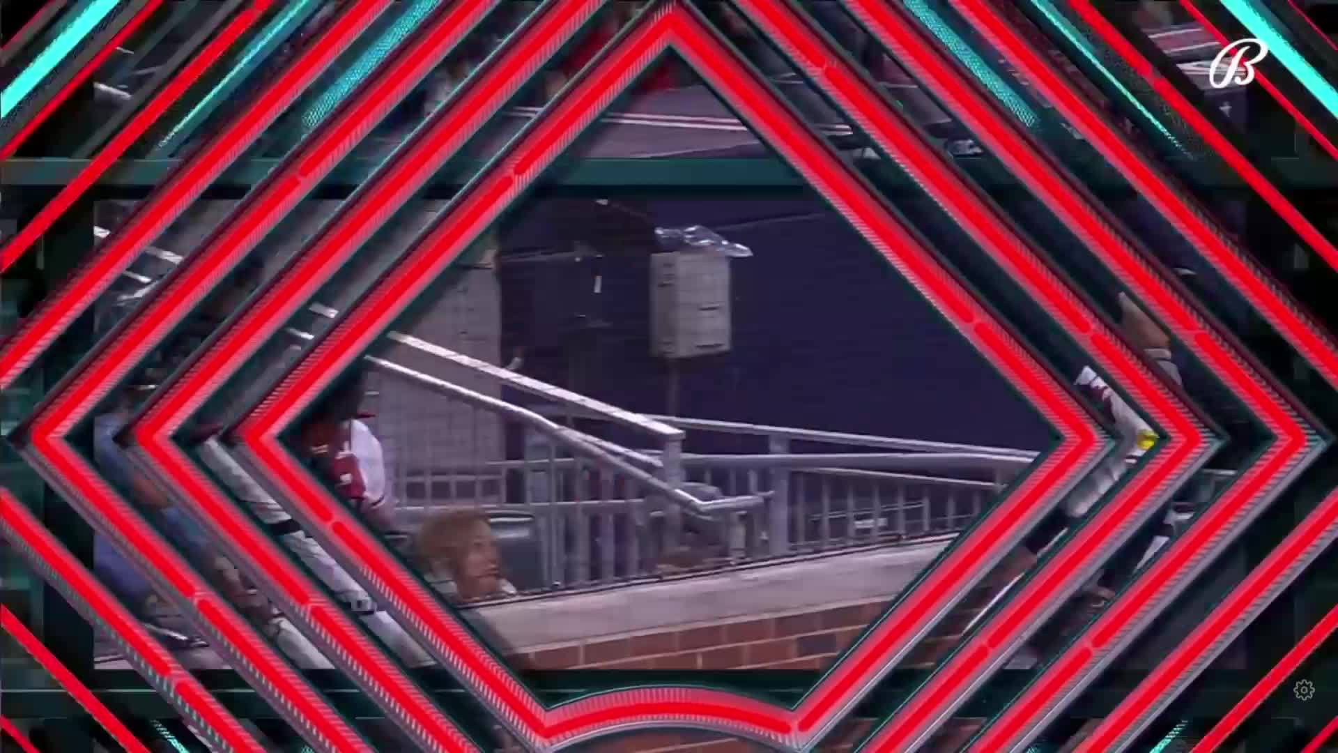 Just your everyday 2-5 putout; Austin Riley assists his catcher.