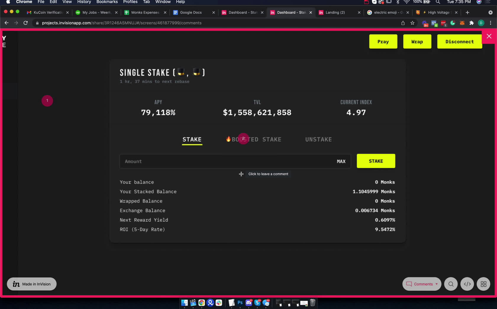 boosted stake