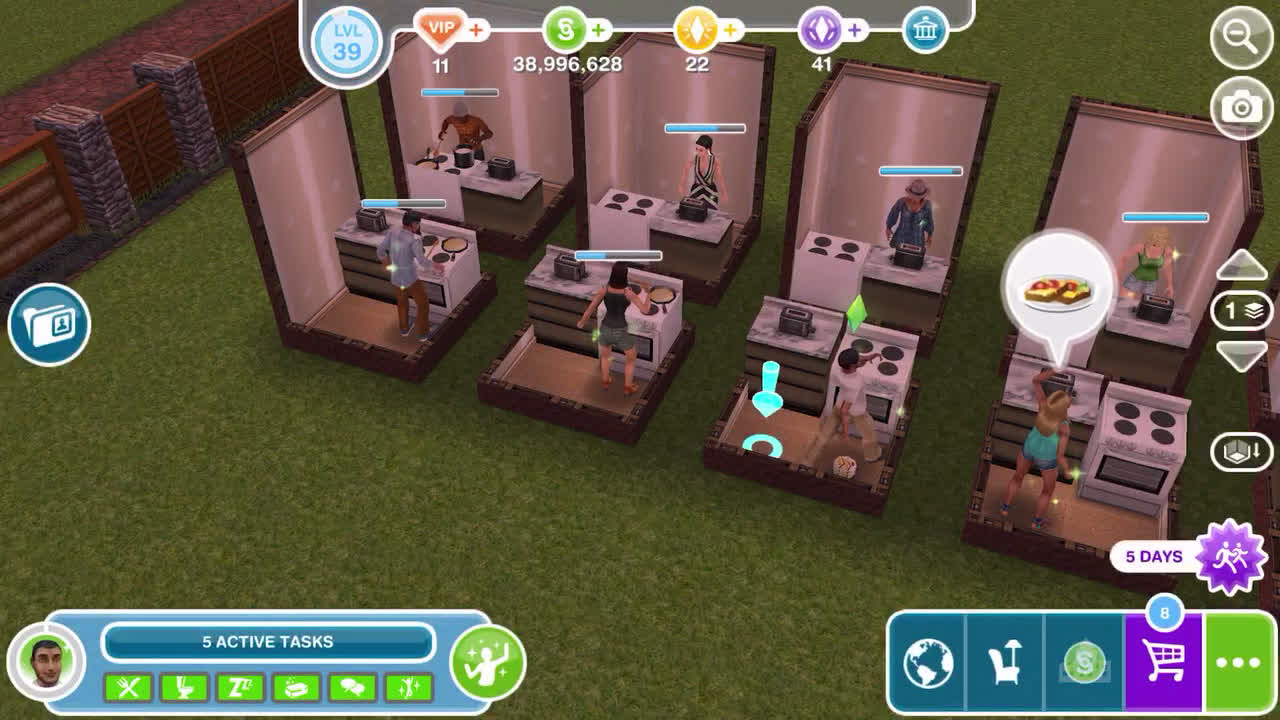 Sims Freeplay Cooking Hobby LP Farm